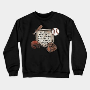 Baseball Grandma Thats My Grandson Out There Crewneck Sweatshirt